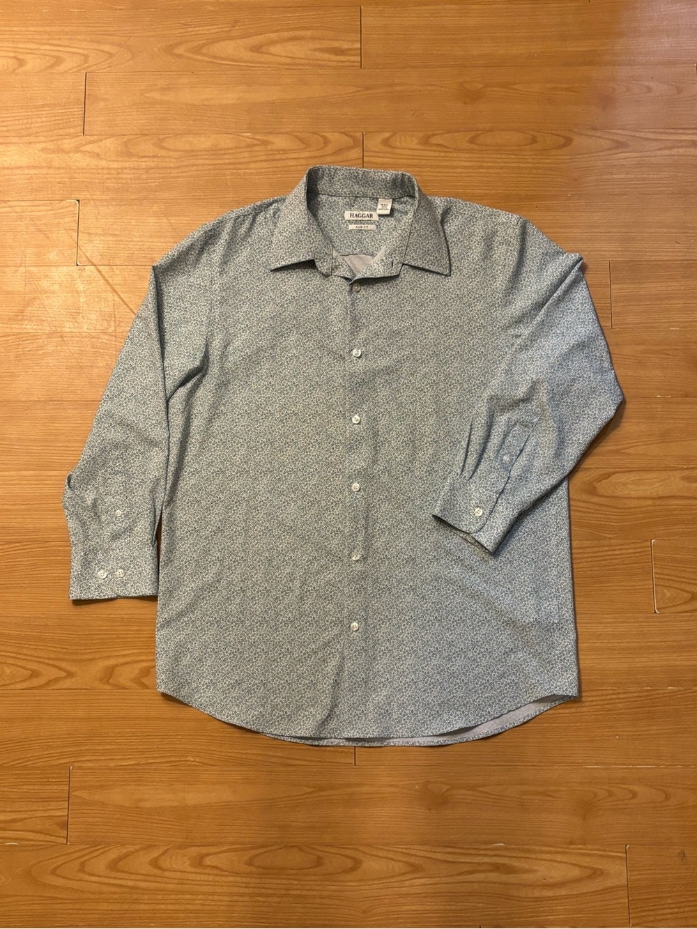 Bugatchi Classic Long-Sleeve Button-Up Shirt in Green Print